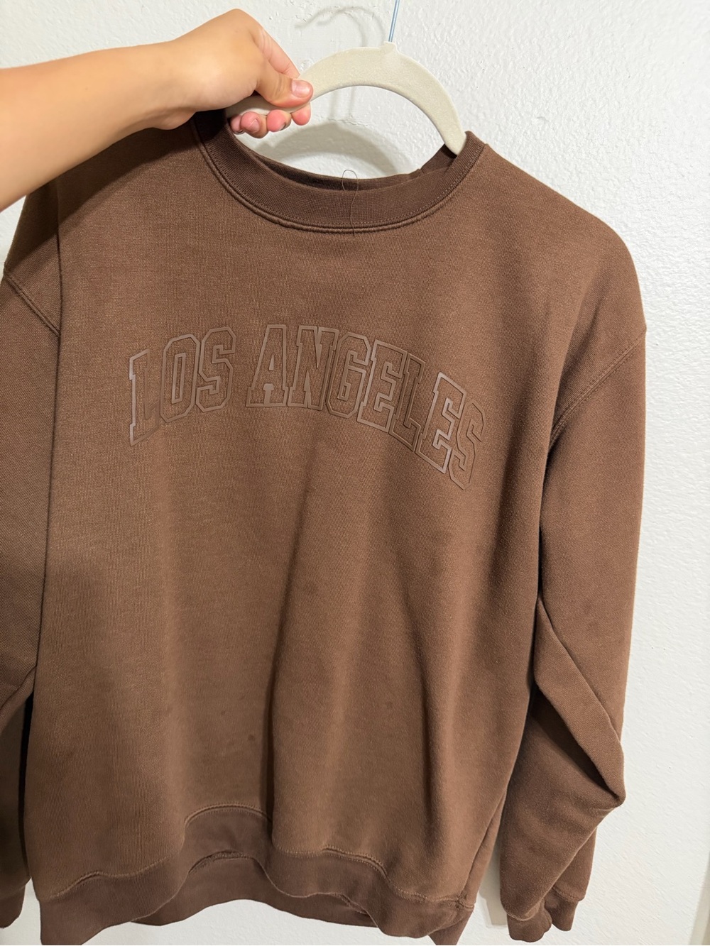 Los Angeles Brown Crewneck Sweatshirt - Men's Casual Pullover